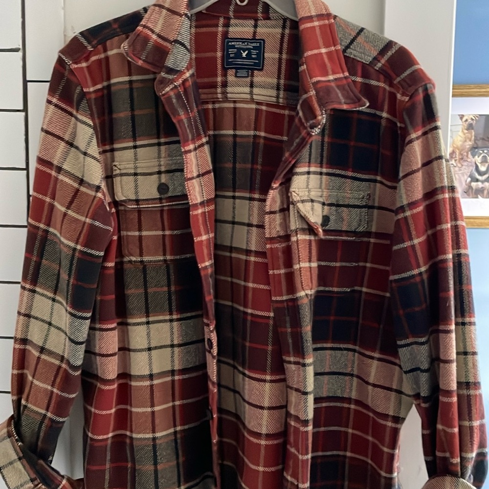 American eagle plaid jacket